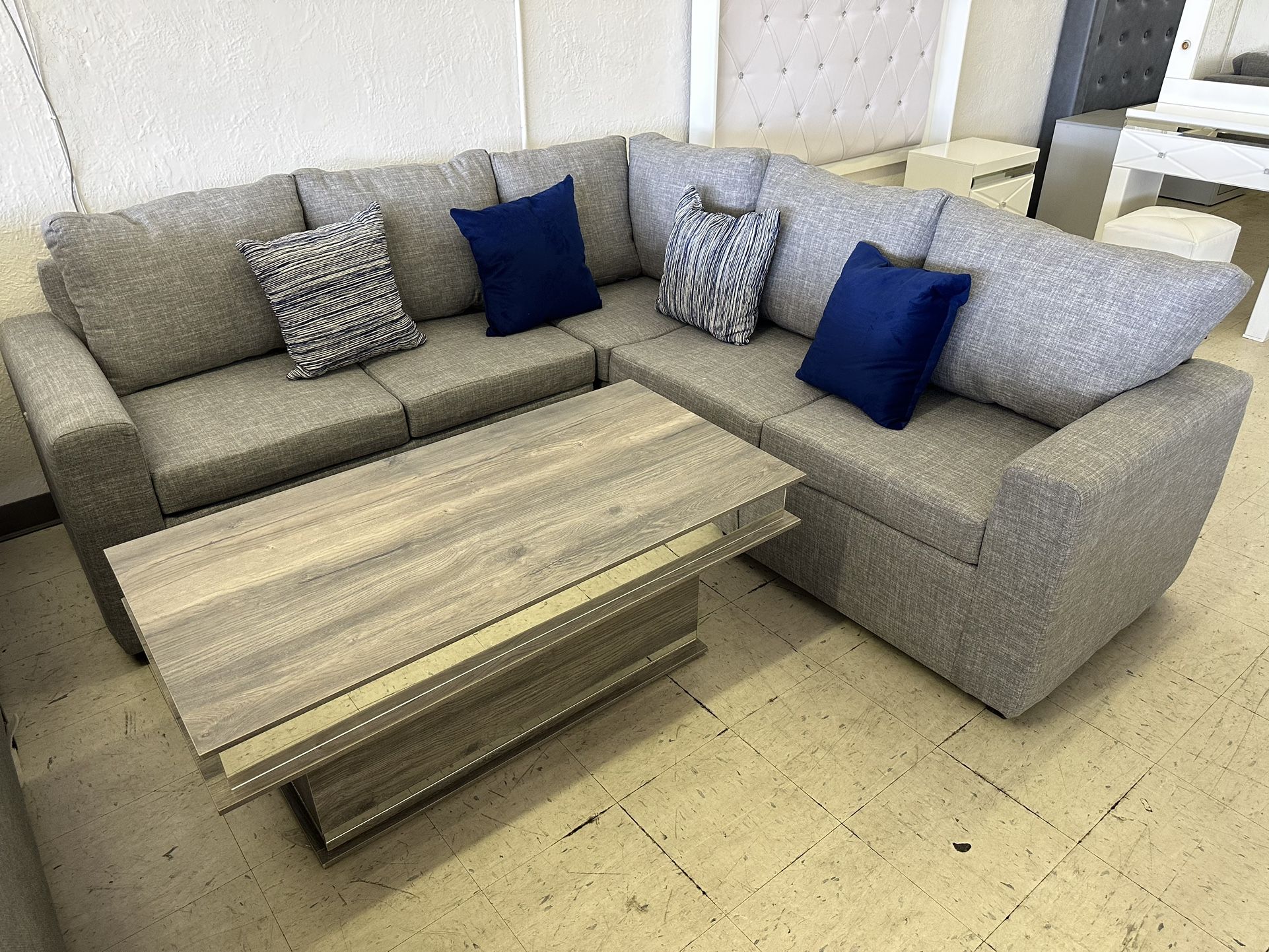 New Grey Sectional