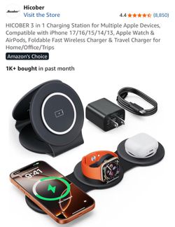 NEW 3 in 1 Wireless Charger - 1 Available