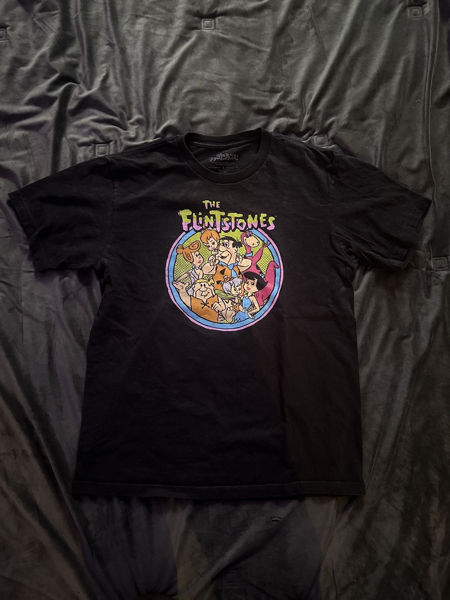 Black Flintstones Tee