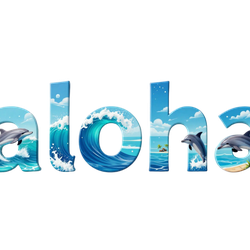 Aloha dolphin t-shirt