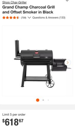 Char-Griller XL Grand Champ Grill and Smoker