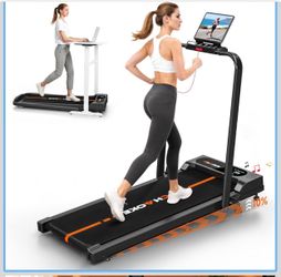 Walking Pad Treadmills for Home with 7.5MPH, Built-in Speaker, Upgrade 3.0HP Foldable Treadmills with 10% Incline, Compact Running Machine with APP, 3