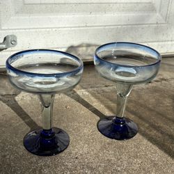 Handmade Margarita Glasses From Mexico