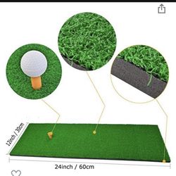 Golf Mat With Rubber Tee 12”X24” New