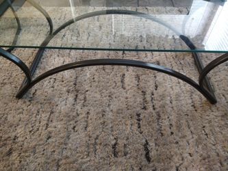 Metal and glass tables