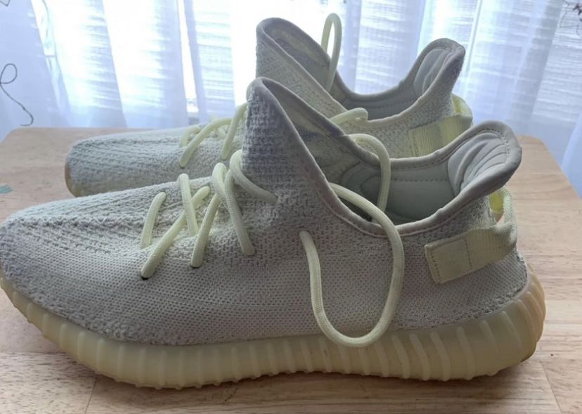 adidas gazelle silver green womens YEEZY X ADIDAS Size 12 Butter Yellow Solid Nylon Lace Up Sneakers – Sui  Generis Designer Consignment main image 1