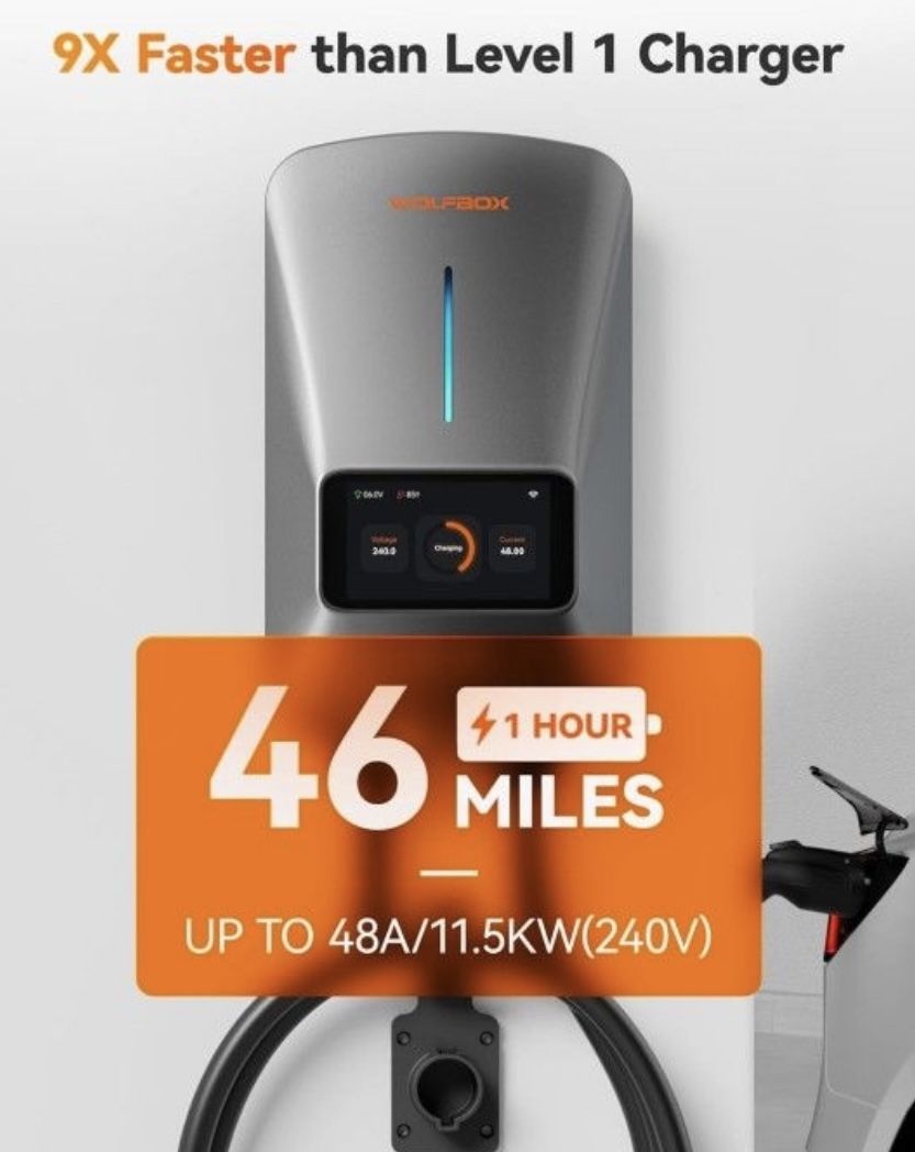 Brand New Home EV Car Charger Nomore Waiting Forever To Charge