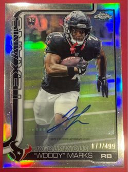 2025 Topps Chrome Woody Marks RC Auto Variation Refractor /499 RA-WMA