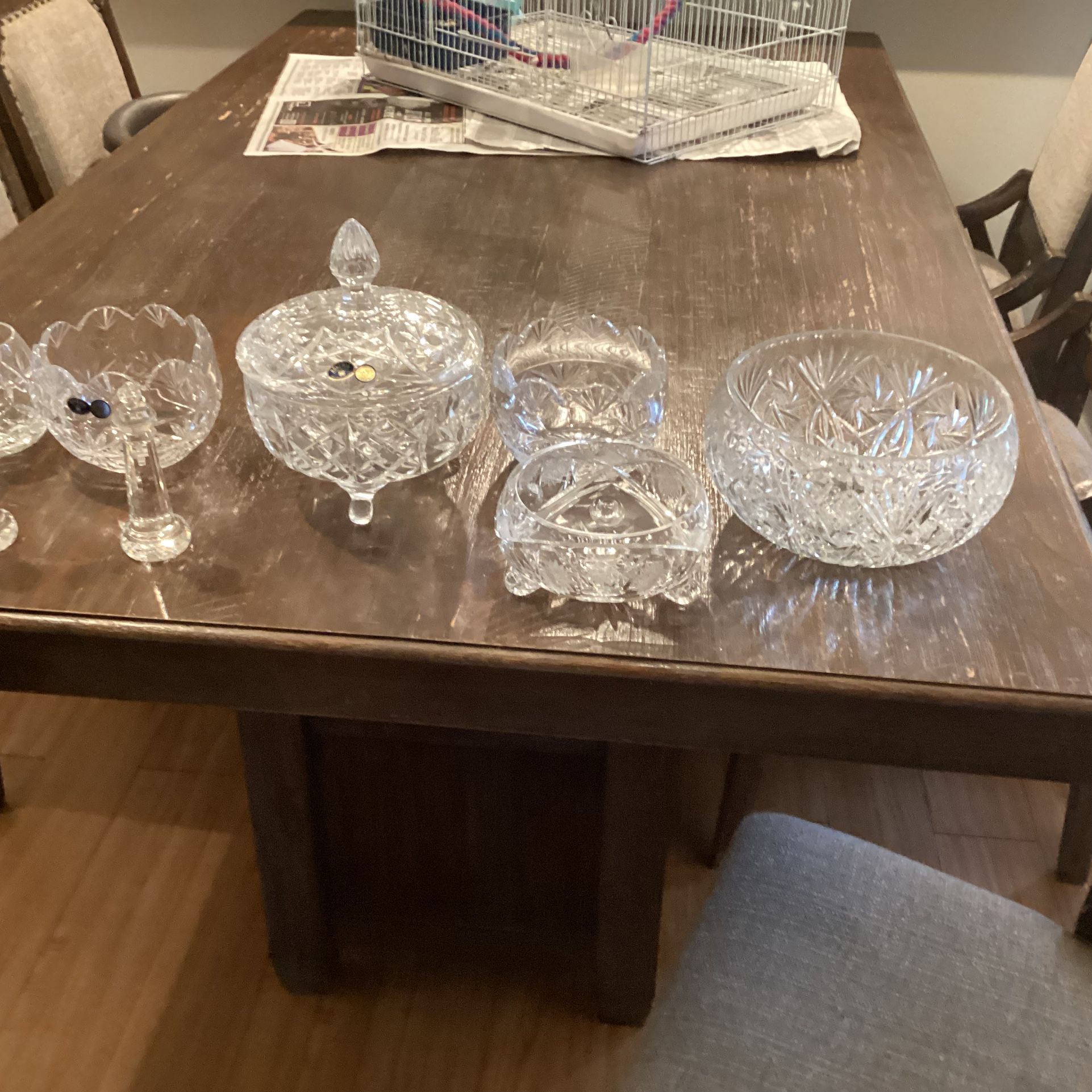 Vases Crystal Like New All For $200