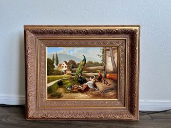 Vintage Artwork By German Artist Peter Muhlbach, 25/30 Inches