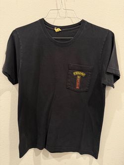 Chrome Hearts Black Graphic Pocket Logo Crew Neck Short Sleeve T-Shirt Men's S