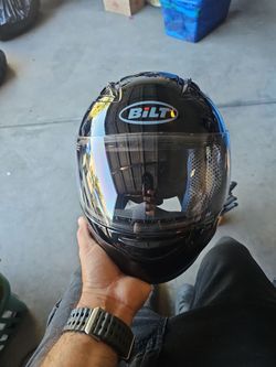 BILT Full-Face Motorcycle Helmet Gloss Black