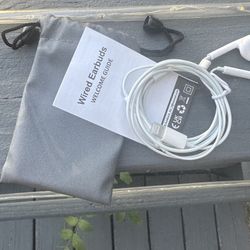 Wired Apple Earbuds With Carrying Case