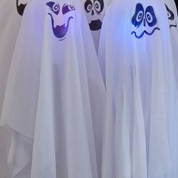 New Halloween 3ft Tall Ghost Ground Stakes With Colored Led Light's  Just $5 Each