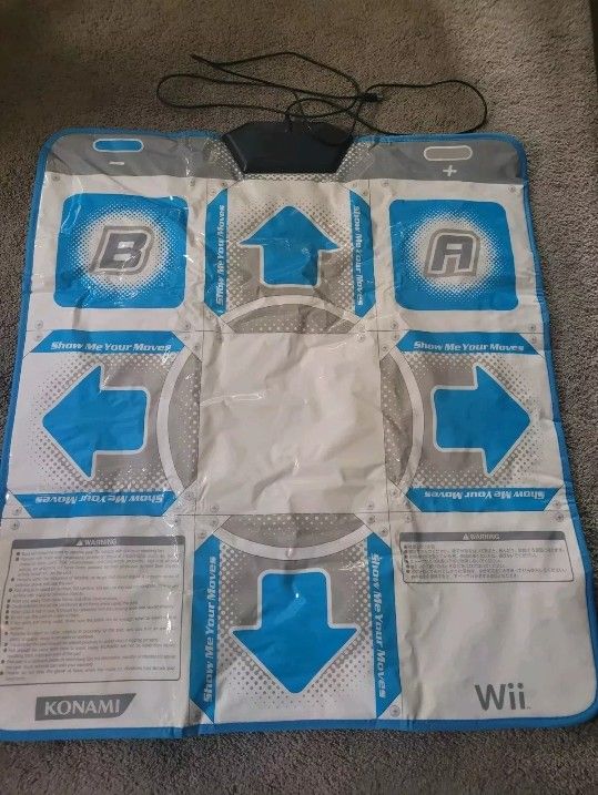 Konami DDR Dance Dance Revolution Dance Pad Mat Nintendo Wii & Gamecube
