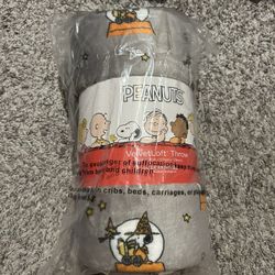 Snoopy and Woodstock Halloween Blanket