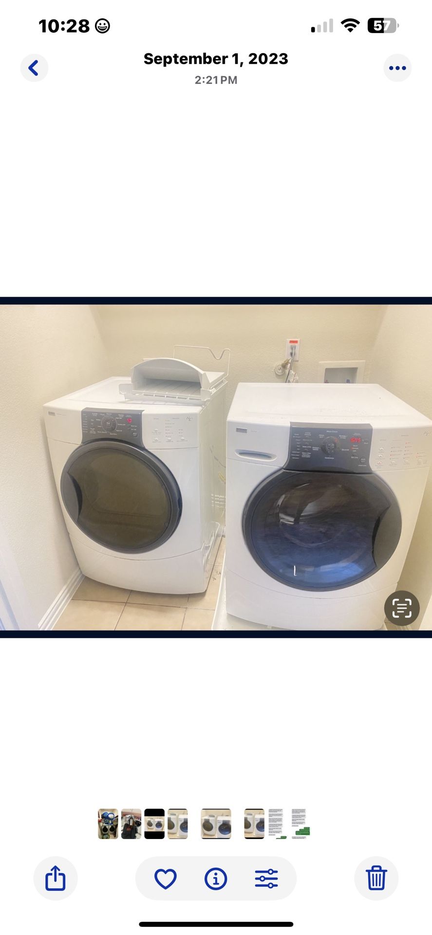 Washer Eg Dryer Kenmore Move Out Sale Must Pick Up Today