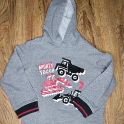 Mighty Tough" Truck Hoodie Sweatshirt

Size 5T