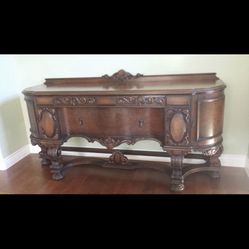 Antique Buffet Table 