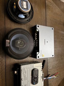 Kenwood Car Audio Bundle – Speakers, Amp & Head Unit