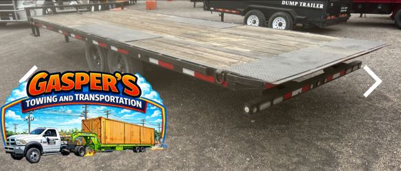 Tow over deck trailer