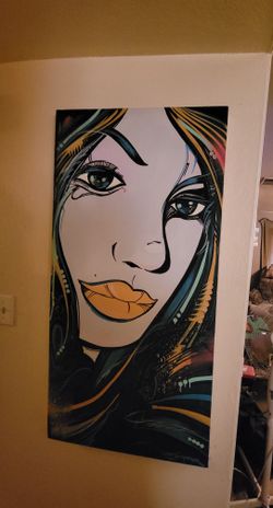 🎨 Adam Dumper (Dumperfoo) Original Painting – Large 24x48 Pop Art Portrait