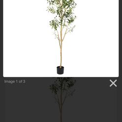 Artificial Olive Tree 7FT, Extra Tall Faux Plants Indoor, Fake Olive Tree in