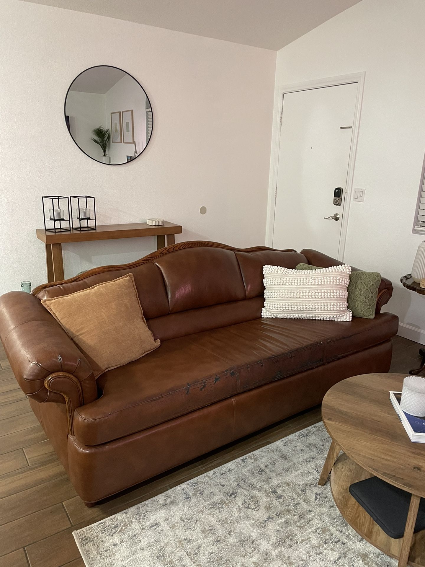 Genuine Leather Couch