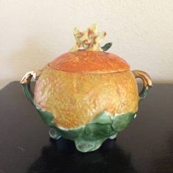 Vintage Ceramic Pottery Marmalade, Sugar or Jam Lidded Server