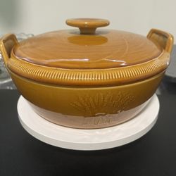Franciscan Vintage 1950’s Oven Safe Golden Brown HARVEST Bowl Tureen With Lid