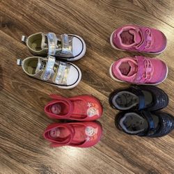 Toddler Girl Shoes Bundle Converse 5-5.5