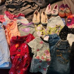 Girls Clothes 3-12months And Shoes