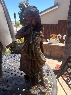 Girl Figurine Statue Vintage