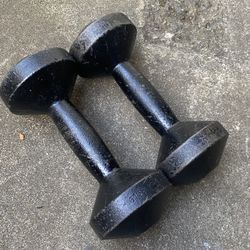 Pair Of 20 LB Dumbbells 