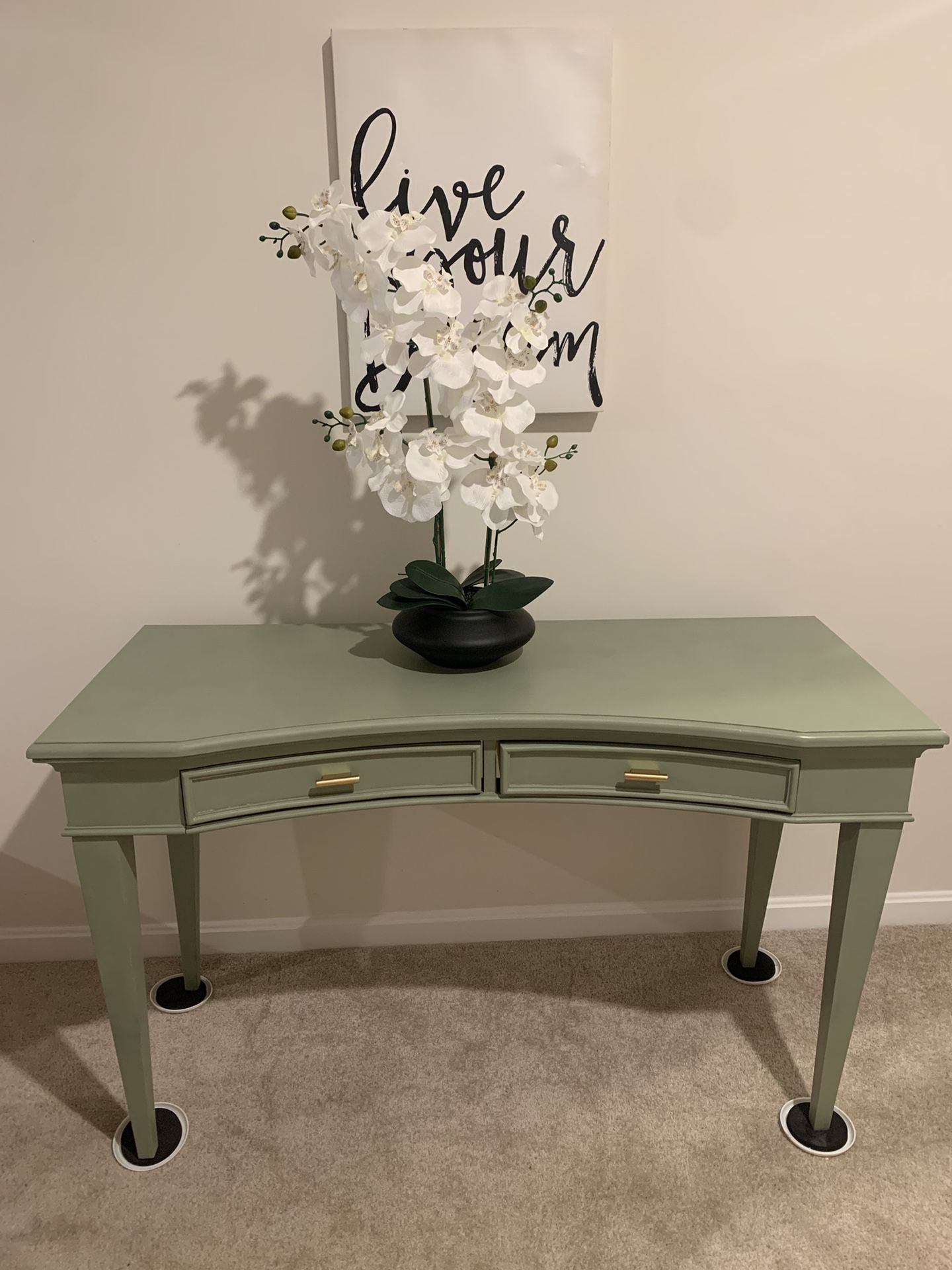 Lane Sage Green Console Table