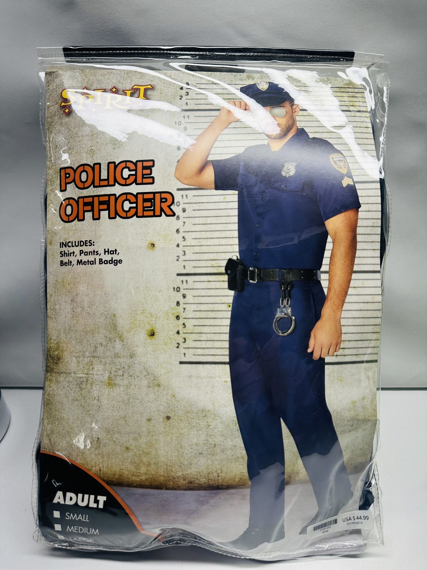 Spirit Halloween Police Officer Adult Costume XL