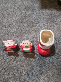 2 Candle Holders and Boot