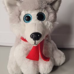 Winter HUSKY stuffed Animal Plushie