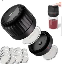 Electric Mason Jar Vacuum Sealer Kit for Wide & Regular Mouth (New)