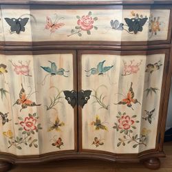 Vintage Butterfly Floral Chinoiserie 🦋 🌺 