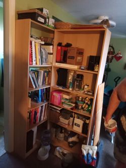 Three Shelf's The Two Browns Ones $10 And The Black One $5. 