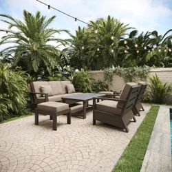 Agio Marlow 6-piece Outdoor Patio Seating Set NEW
