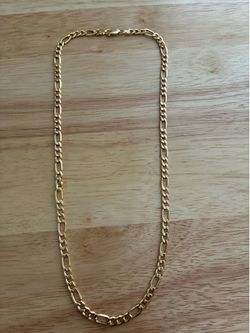14k hollow Gold figaro chain 22 inch