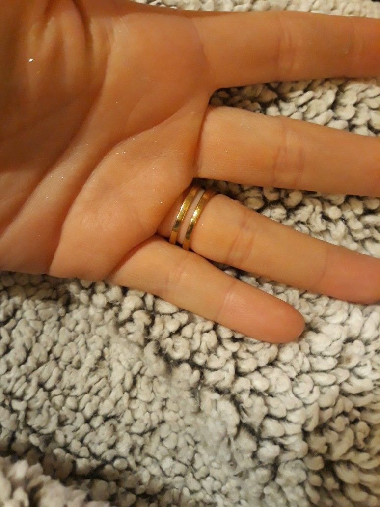10k Gold Wedding Rings Sz7