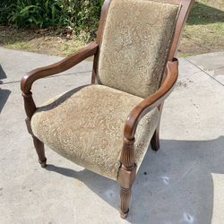 Solid Wood Accent Chair 