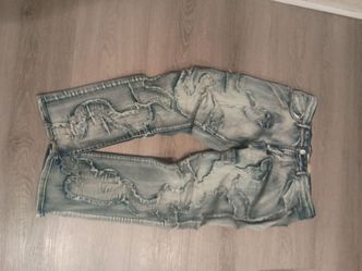 stacked jeans