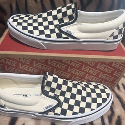 VANS Classic Checkerboard Shoe - Slip On - $45 OBO
