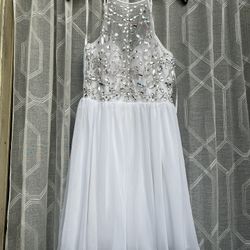 White Dress With Crystals 13