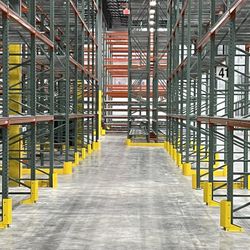 Post Protectors Column Guards Teardrop Pallet Racking Beams Uprights Wire Decks Forklifts 