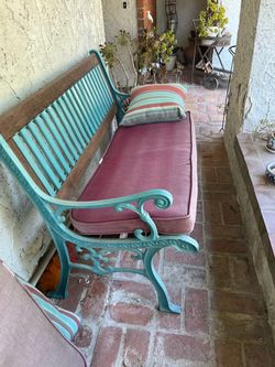 Cast iron bench
